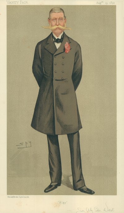 Kolonel William Cornwallis West, Algy, 13 augustus 1892, Vanity Fair cartoon door Leslie Matthew Ward